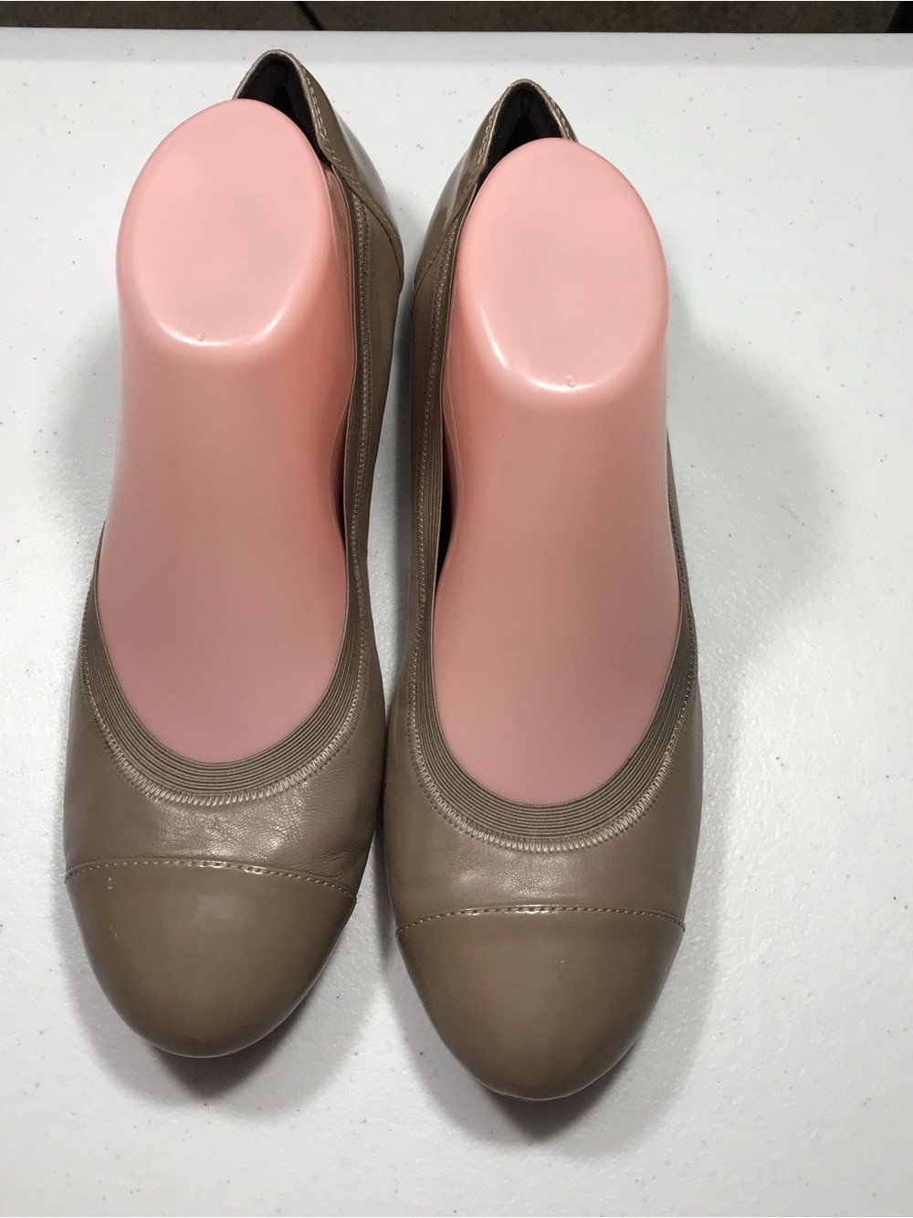 Naturalizer Taupe Leather Ballet Flats size 9.5M Shoes SB-